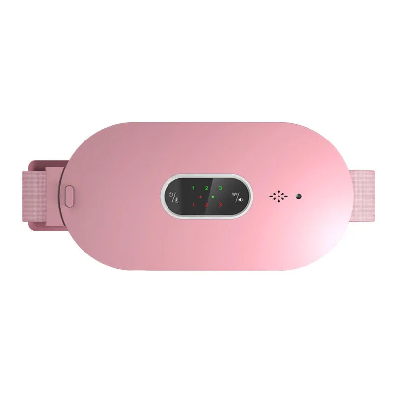 Period Belt with Heat and Vibration – USB Rechargeable Waist Wrap