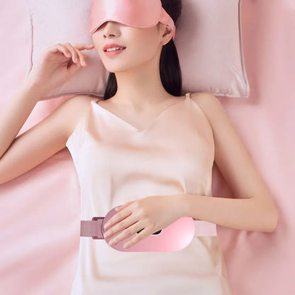 Period Belt with Heat and Vibration – USB Rechargeable Waist Wrap