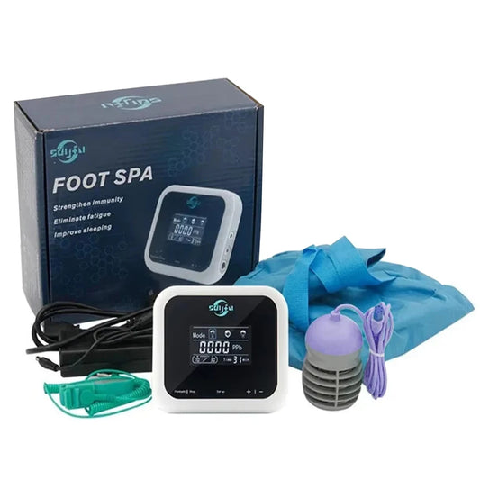 Detox Ionic Foot Spa Bath Machine with Vibration and Collapsible Tub