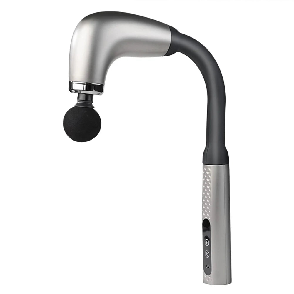 Fascia Gun Hook Massage Device with Dual Grip and USB Charging
